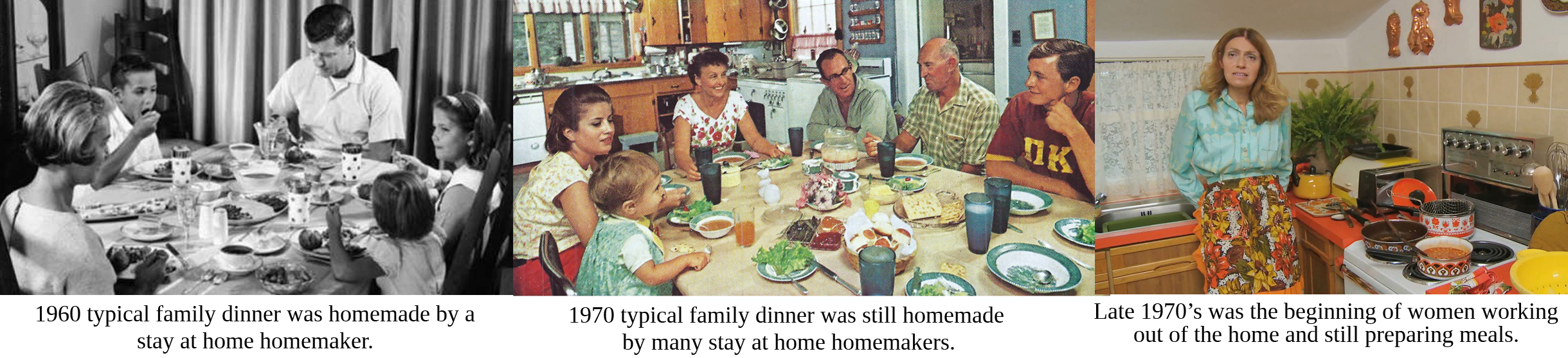 1960-1970 Family Meal Time